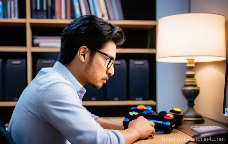 통번역사 통번역 시장 트렌드 - **Prompt: "A professional female translator, in her late 20s to early 30s, is seated at a modern, er...